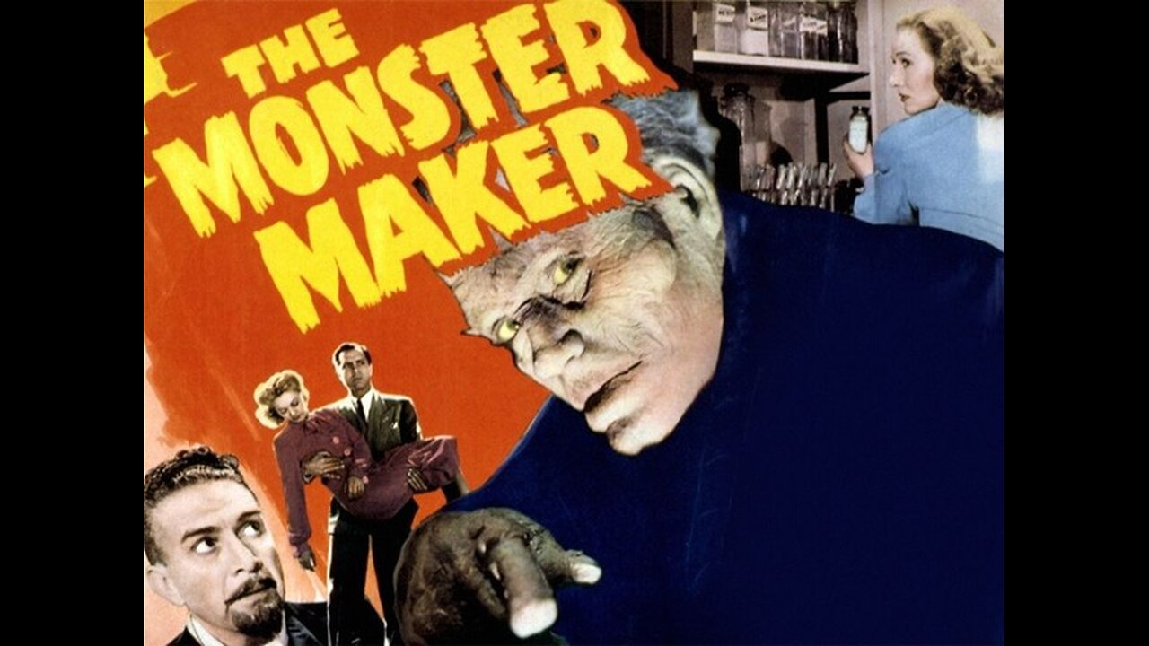 THE MONSTER MAKER (1944). Colorized