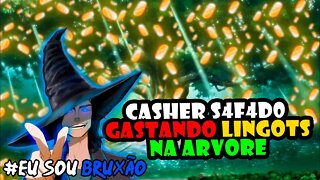 CASHER S4F4DO GASTANDO LINGOTS NA ÁRVORE #tomoyosanbruxao #cashergastando #narutoonline #eventos