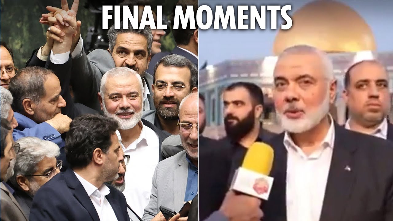 Last footage of assassinated Hamas leader Ismail Haniyeh before Israel air strike as tensions rise