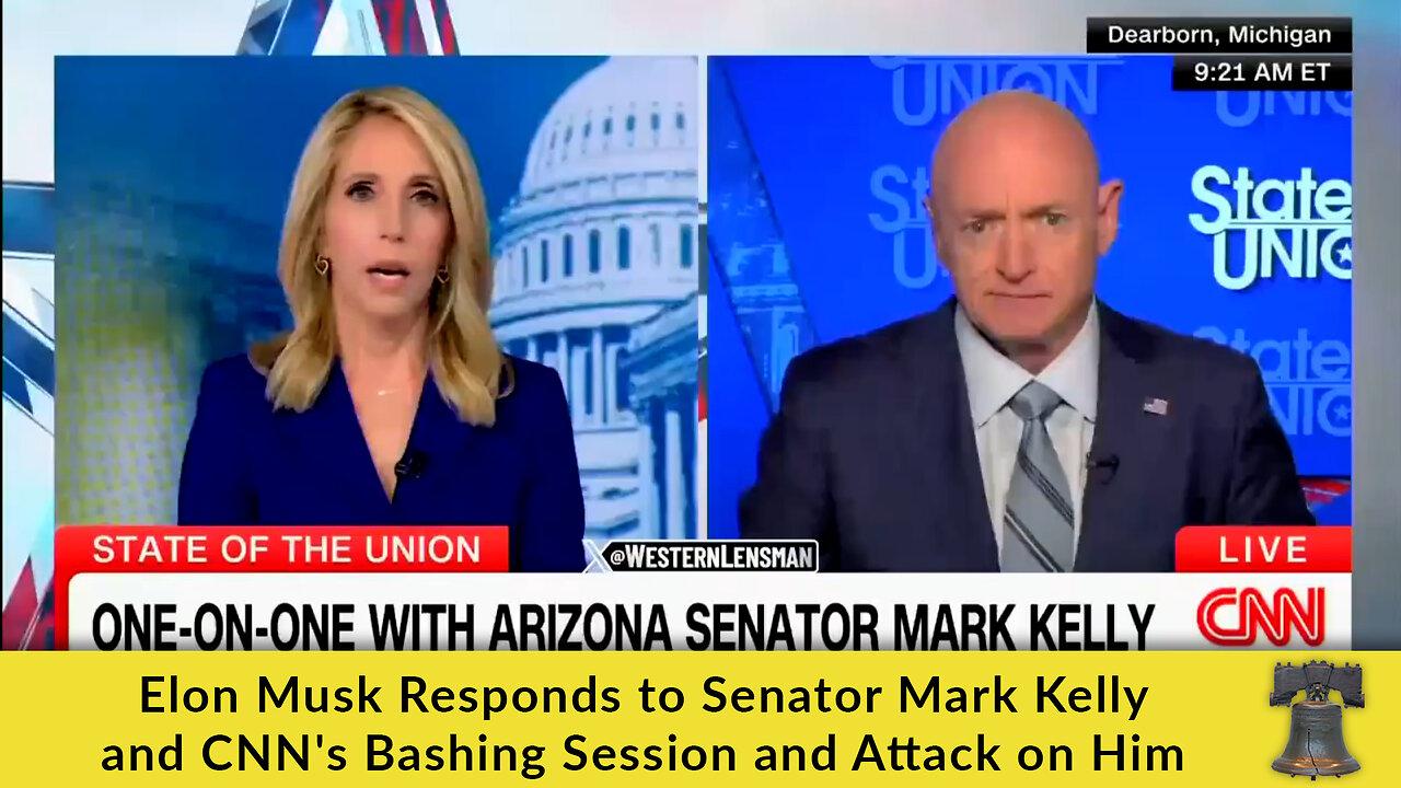 Elon Musk Responds to Senator Mark Kelly and CNN's Bashing Session and Attack on Him