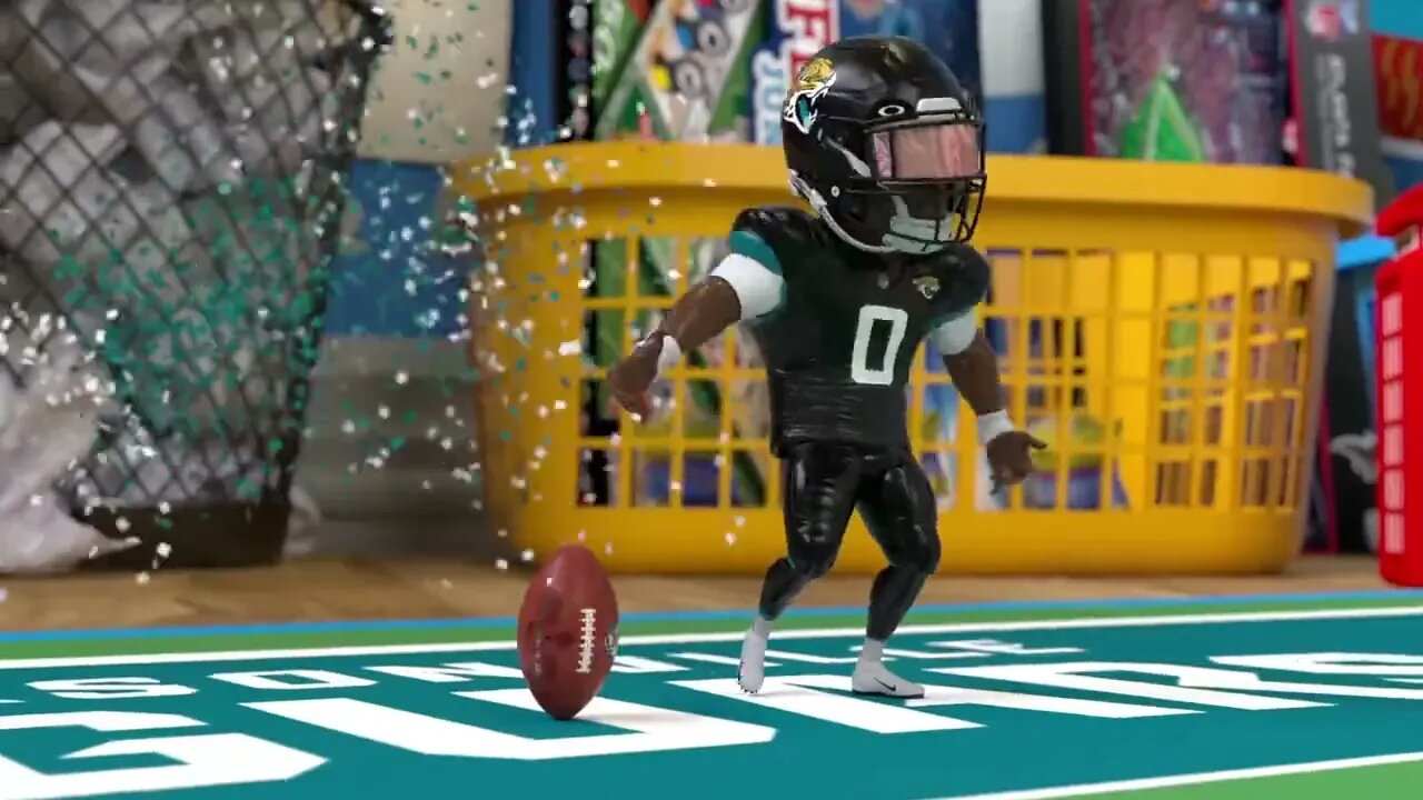 Toy Story version of the Falcons vs Jaguars NFL game