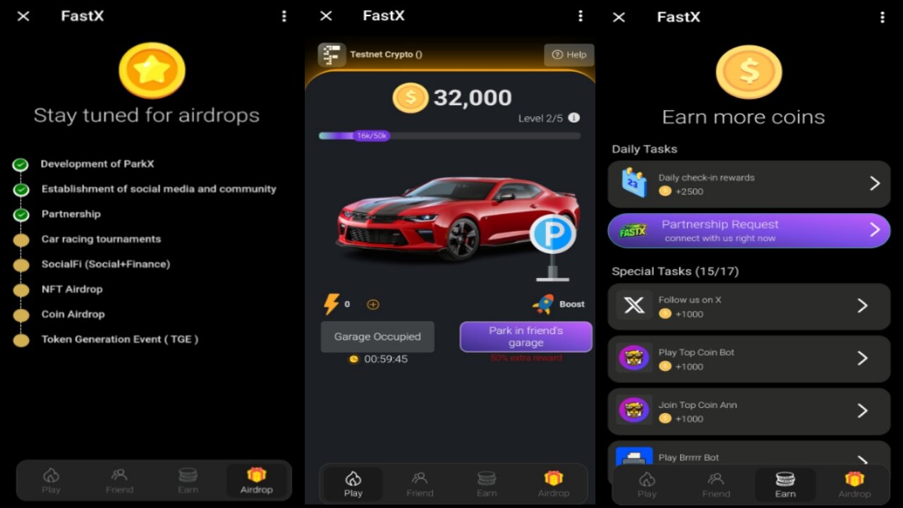 FastX | New Crypto Mining Bot | Earn Tokens For Parking In A Garage