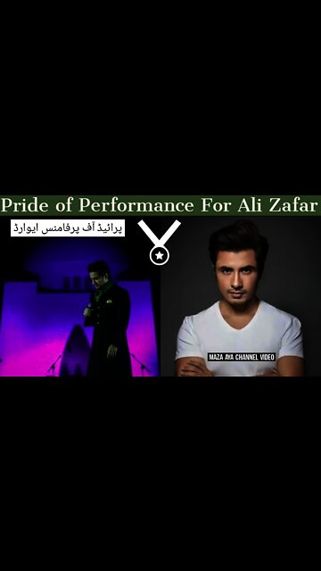 Ali Zafar Got Pride of Performance Award || ALI ZAFAR thanks Govt For Tamga e husne kar kardagi