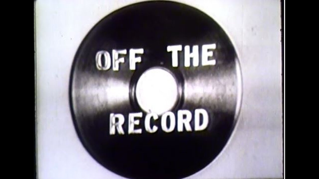 1951 Hit TV Show -Off The Record- Starring Art Lamb - Dumont TV in Washington DC