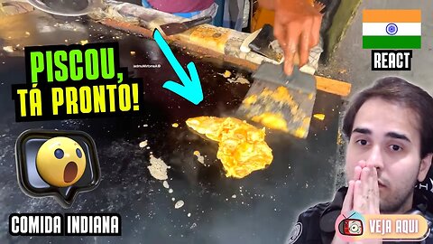 TÃO VELOZ O PREPARO que até FICOU CRU! Reagindo a COMIDAS DE RUA INDIANAS | Veja Aqui Reacts