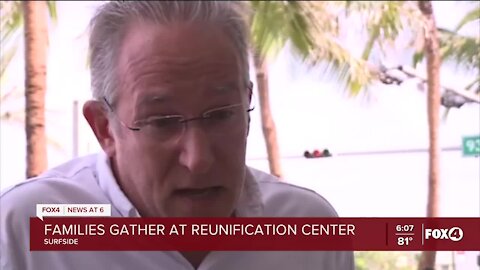 Families gather at Surfside Reunification Center