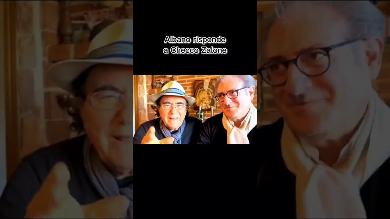 ALBANO RISPONDE A CHECCO ZALONE