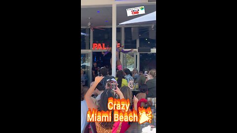 Crazy Miami Beach, where there’s always a party happening 👌#miami #miamibeach #beach