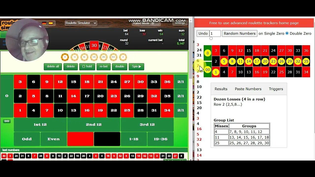 Double number single number annihilation ... Advanced roulette betting only which never stops