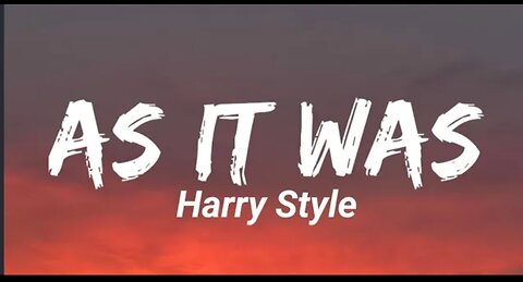 As It Was - Harry Style #harrystyle #as it was