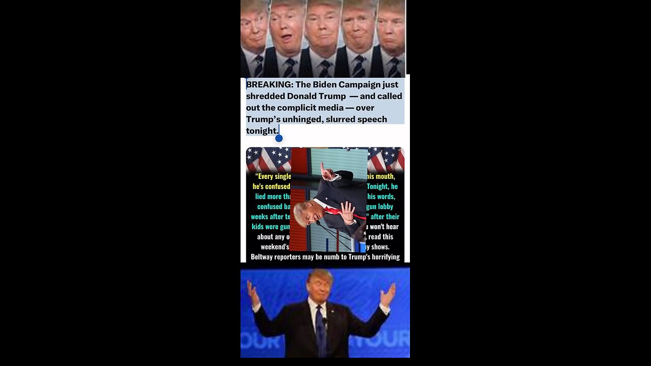 Donald takes a loss to the Biden Campaign.