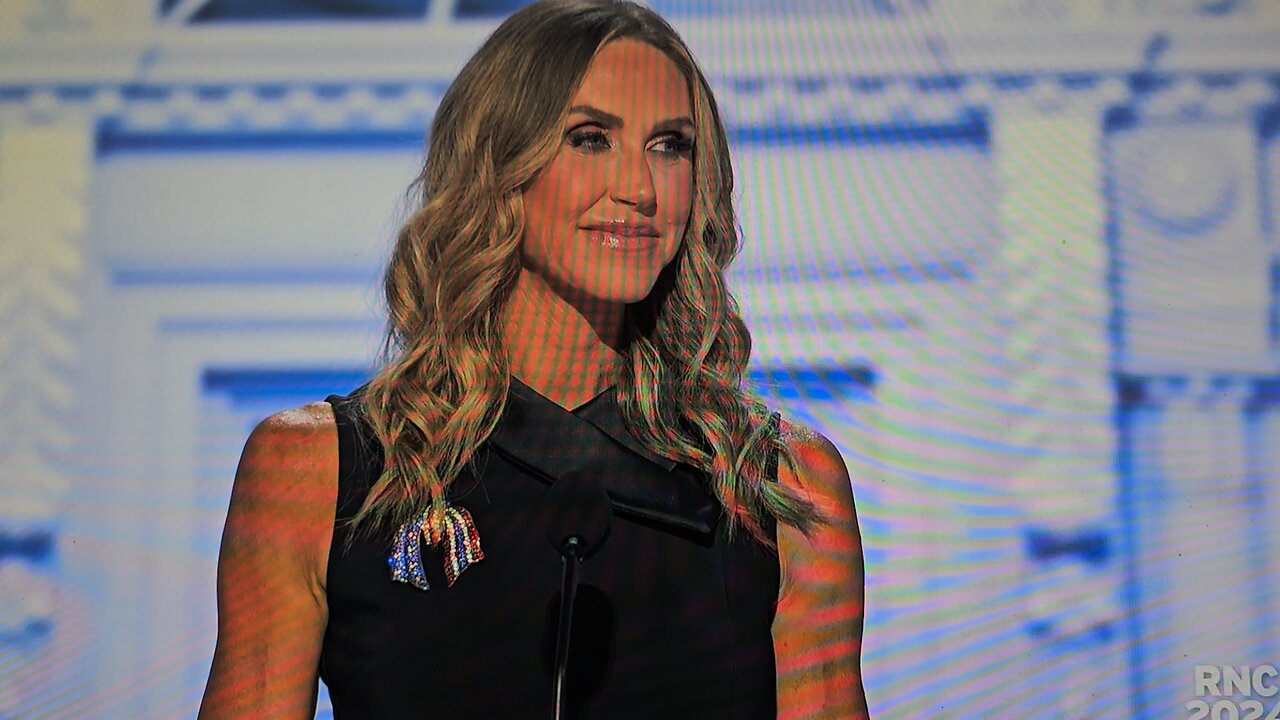 Lara Trump talking about her father-in-law Donald Trump RNC 2024