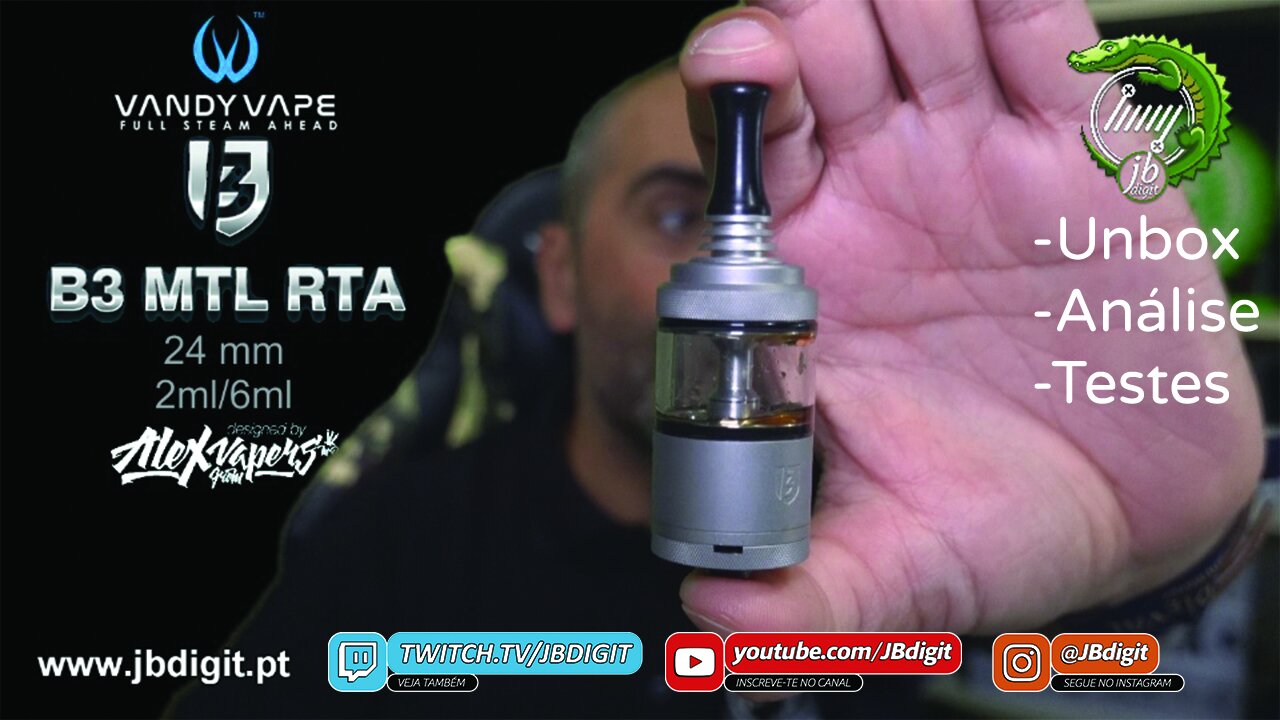 [PT] Vandyvape B3 Berserker V3 24mm 2/6ml - será mais um vencedor? by Alex VapersMD