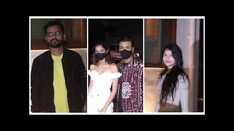 Ananya Panday, Karan Johar, Anjini Dhawan, Shakun Batra attend Deepika's Birthday Bash | SpotboyE