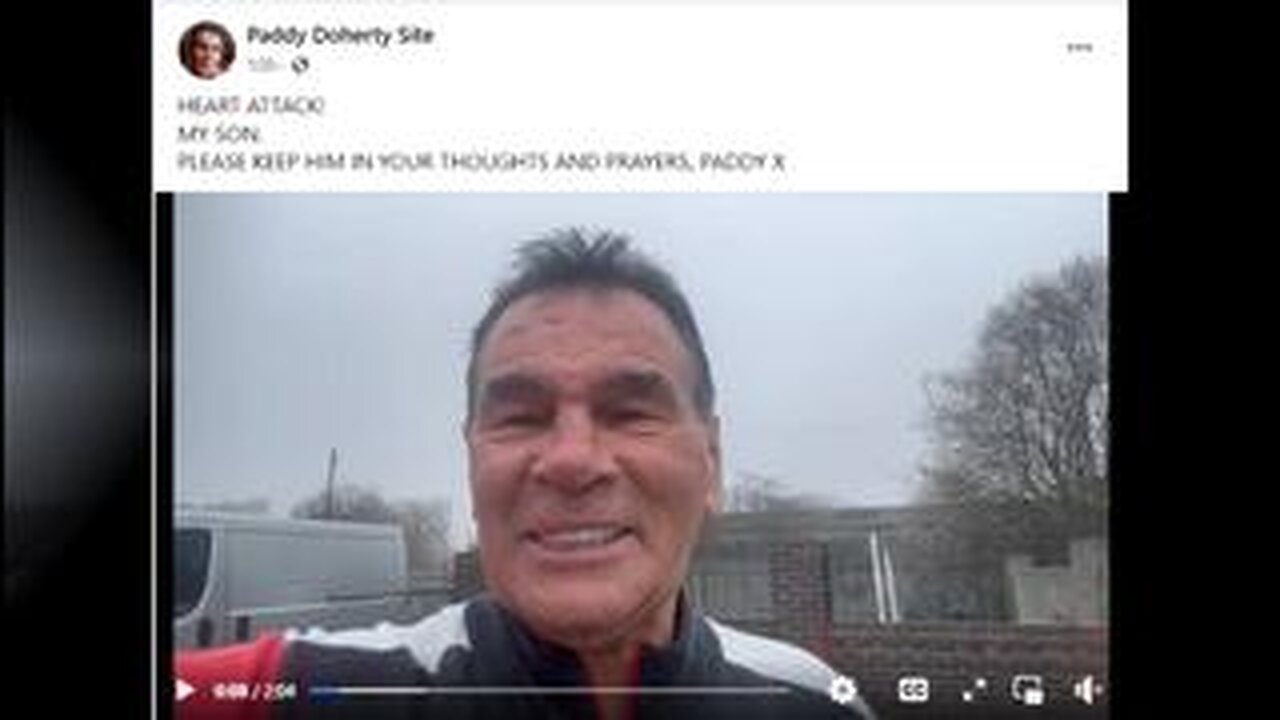 Jab Pusher Paddy Doherty. My Son Has Had A Massive Heart Attack