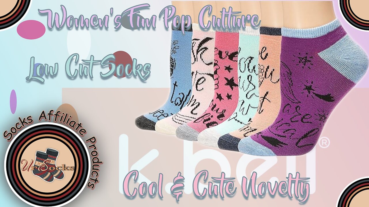 Get Your Feet Happy With 6 Stylish Pairs Of Trendy K. Bell Women's Pop Culture Low Cut Socks!🎉