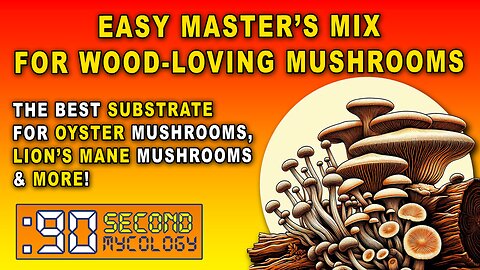 Easy Master's Mix Substrate for Wood-Loving Mushrooms \\ Oyster Mushrooms, Lion's Mane, etc.