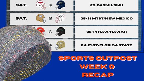 Week 0 Recap, Upset Across The Pond - Roady Style