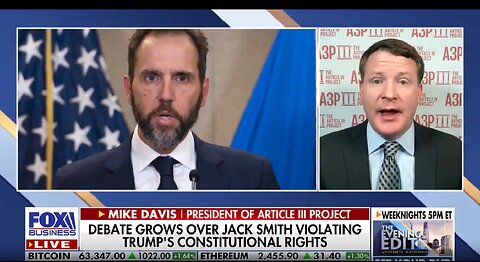 MIKE DAVIS - JACK SMITHS VIOLATING TRUMPS RIGHTS