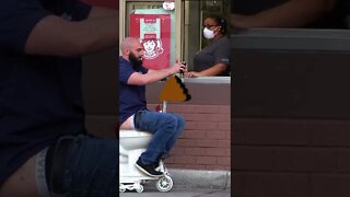 Motorized Toilet at the Drive Thru Prank! 🚽💨 Fart 2! 💩 #shorts
