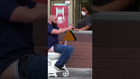 Motorized Toilet at the Drive Thru Prank! 🚽💨 Fart 2! 💩 #shorts