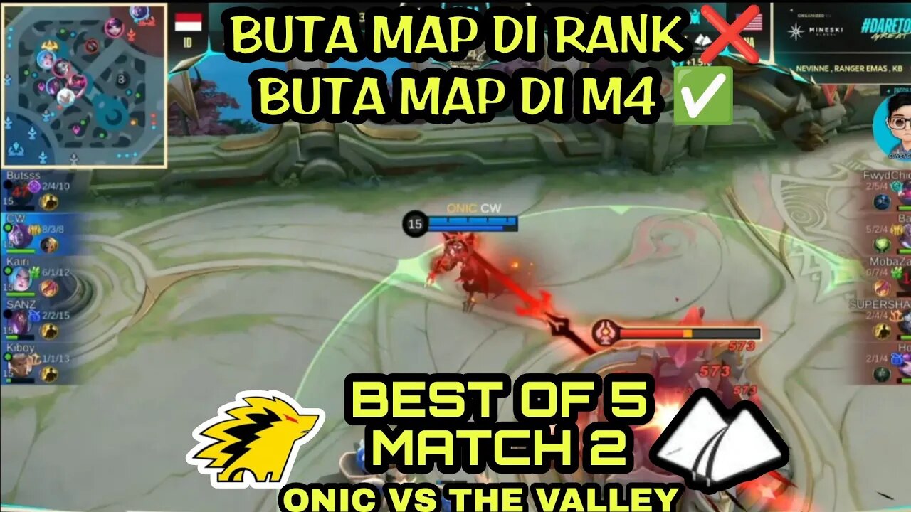 BUTA MAP DI RANK ❌ BUTA MAP DI M4 ✅ | THE VALLEY GAK LIAT CW PUSH!! ONIC VS THE VALLEY M4 - MLBB M4