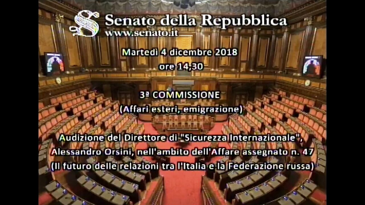 Alessandro Orsini - Il futuro delle relazioni tra l'Italia e la Federazione russa