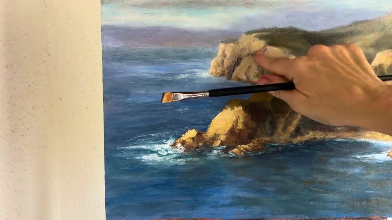 Octopus Rocks! How To Scrape Back Painting Mistakes In Oils.