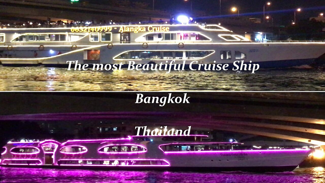 The Most beautiful Cruise Ship in Bangkok, Thailand