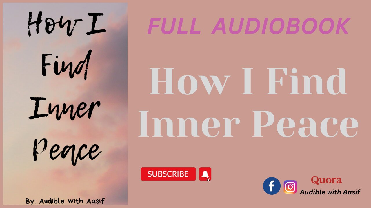 How I Find Inner Peace #audiobooks #audiblewithaasif #selfimprovement #selfhelp #audiobooksfree