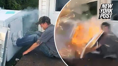 Fireworks in dryer: Man survives explosively stupid stunt