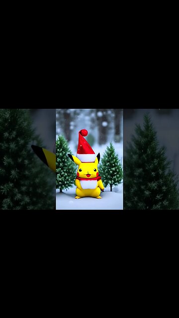 AI generated Christmas Pikachu #whosthatpokemon #pokemon
