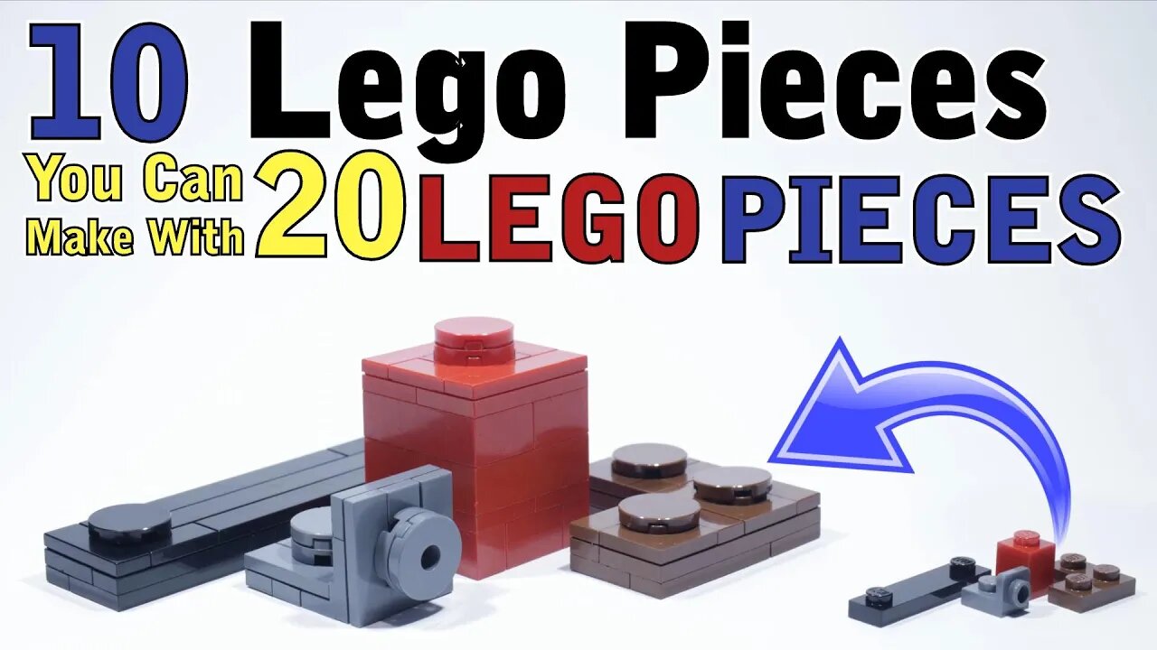 10 Lego Pieces you can make with 20 Lego Pieces