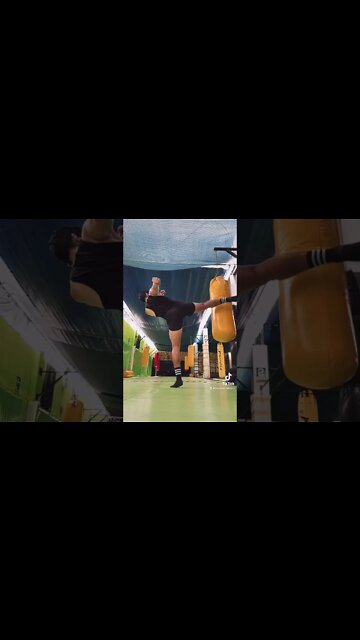 Una de las Mejores Patadas Circulares que he Dado Hasta Ahora (Practicando Muay Thai) 🥊