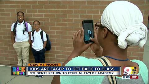 Students back to school at Ethel M. Taylor Academy