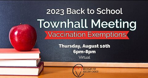 2023 Back to school Townhall Meeting - Vaccination Exemptions