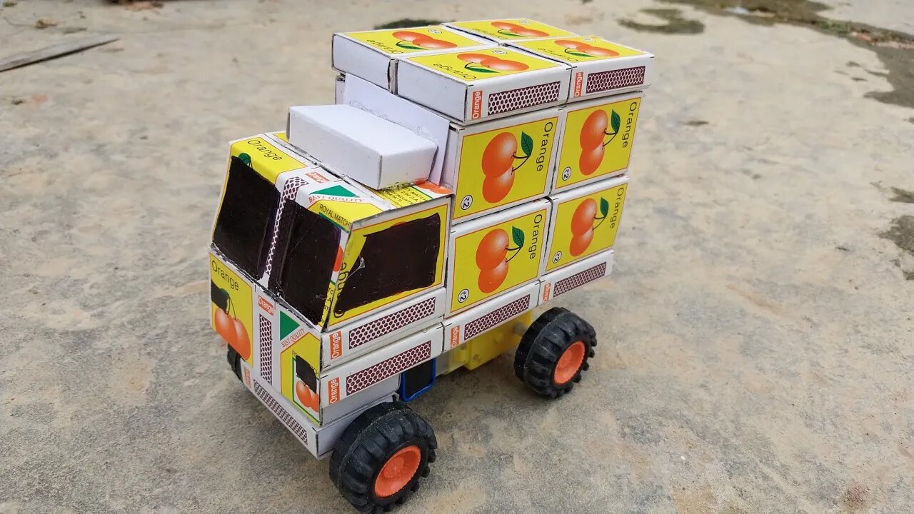 How to Make a Lorry Truck | DIY Matchbox Truck | DC Motor and Battery