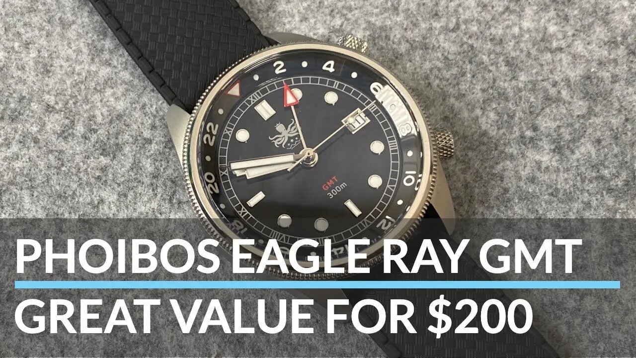 Phoibos Eagle Ray GMT [Review] Great Value At $200 300M Dive Watch