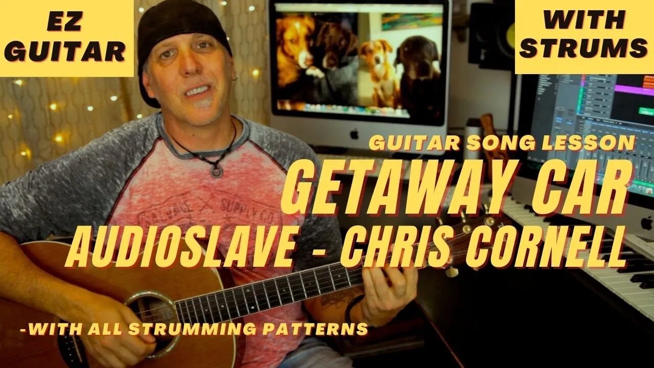 Chris Cornell Audioslave Getaway Car solo Acoustic Guitar Song Lesson