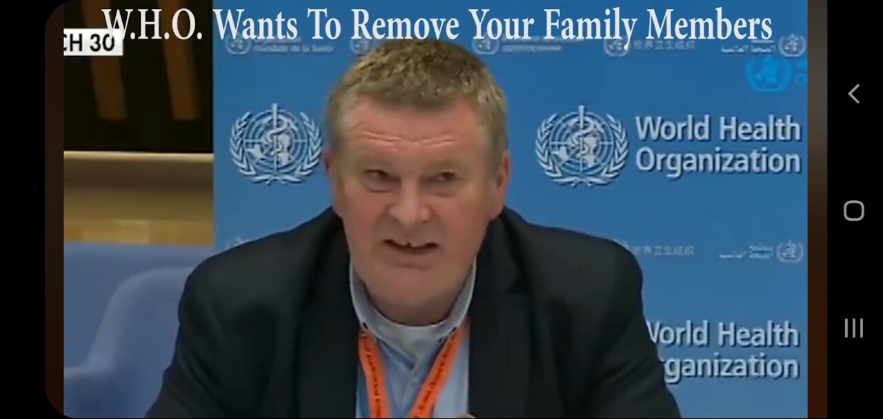 WHO's position that it should be able to "remove family" members from the home