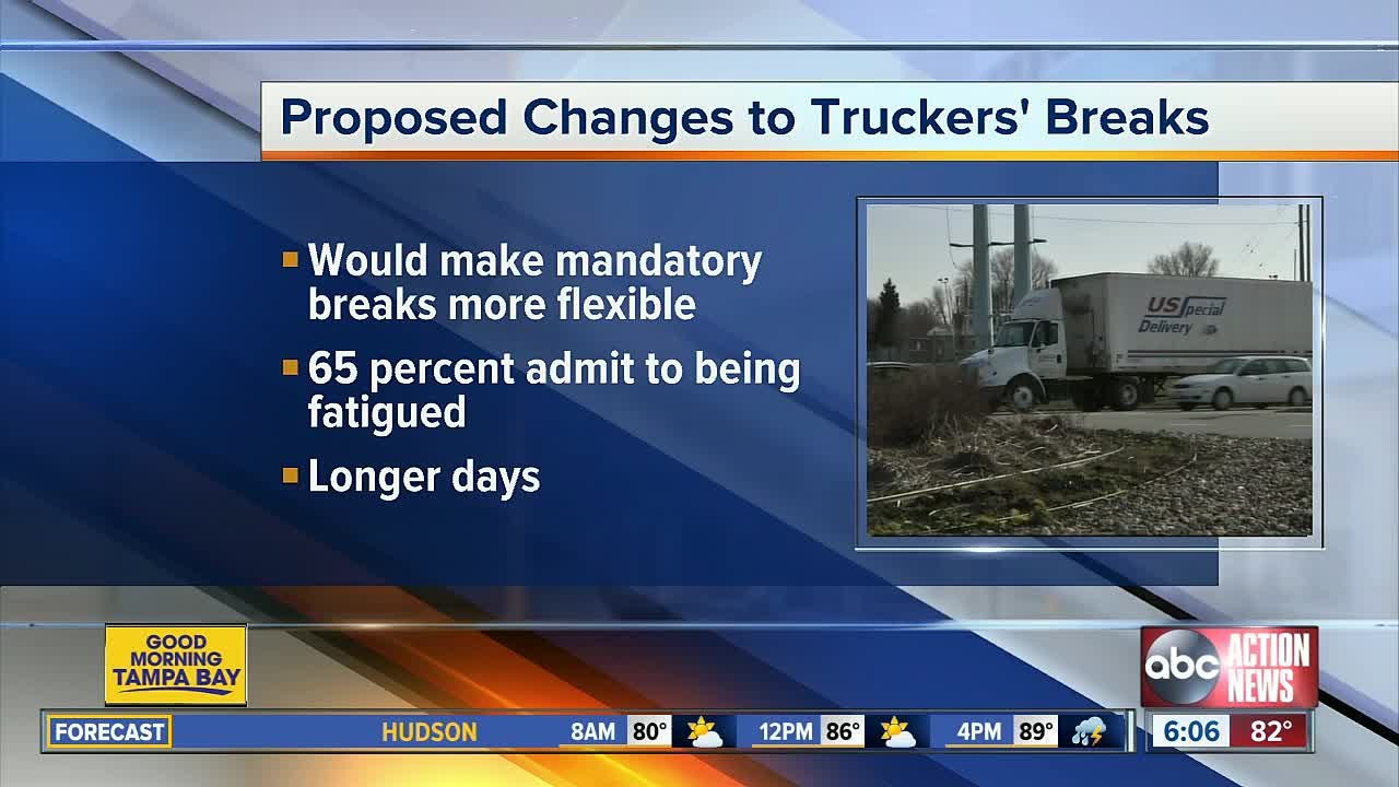 Feds move to ease drive-time rules for semi truck drivers