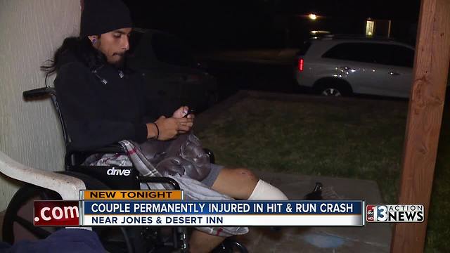 Las Vegas couple's lives changed forever after hit and run motorcycle crash