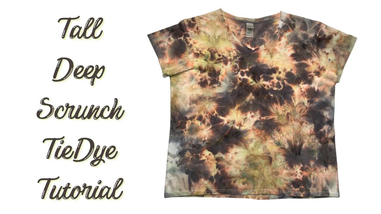 Tie-Dye Designs: Tall Deep Scrunch Dye Over Ice (DOI) - Bracken