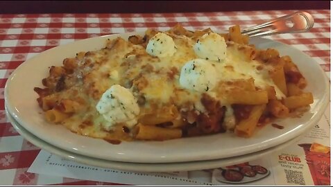 It's a... GLOOMY DAY WANTED BAKED RIGATONI AT Buca Di Beppo