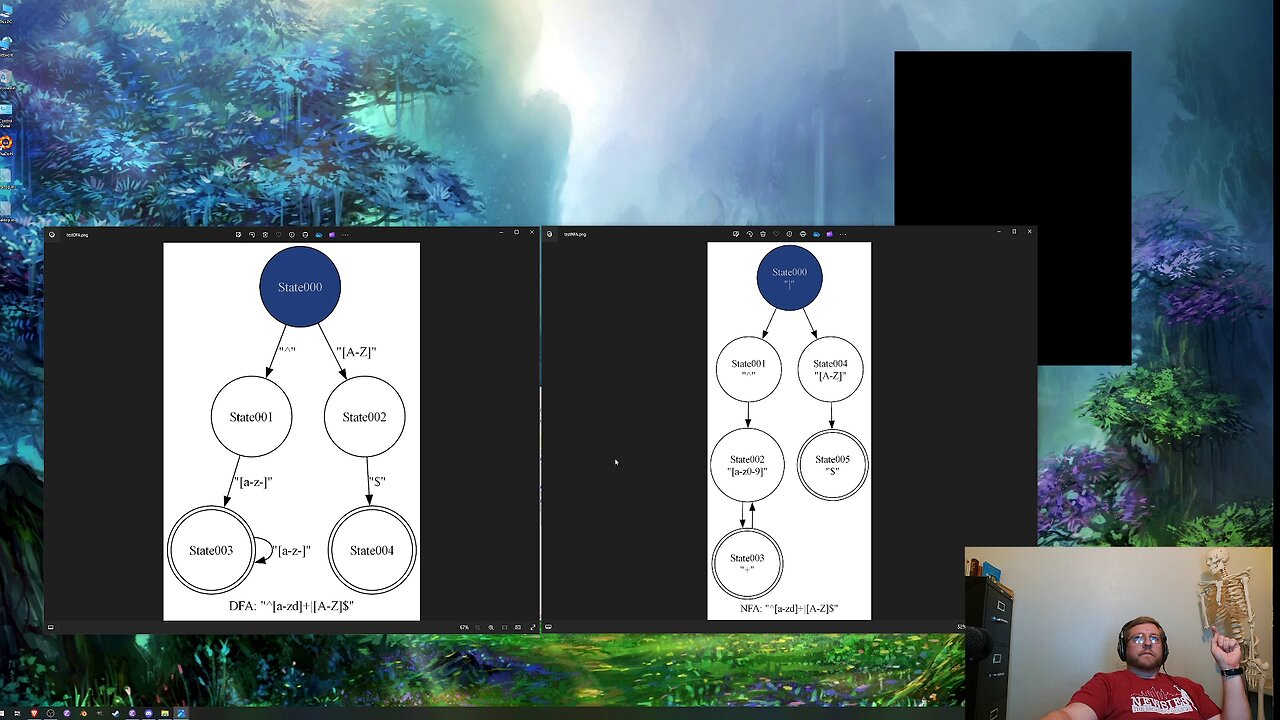 Compiler From Scratch: Phase 1 - Tokenizer Generator 005: Anchoring, NFA to DFA, and diagrams