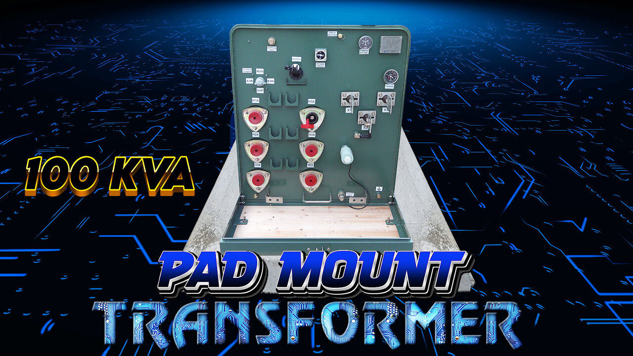 100 KVA Pad Mount Transformer, 12000V Delta Primary, 240/120V Secondary