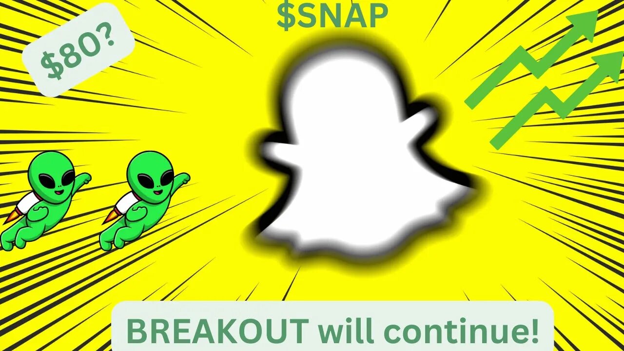 SNAP just broke a major resistance level, HUGE upside!