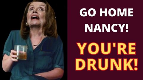 Nancy Pelosi Got Into The Liquor Stash Again! 😆