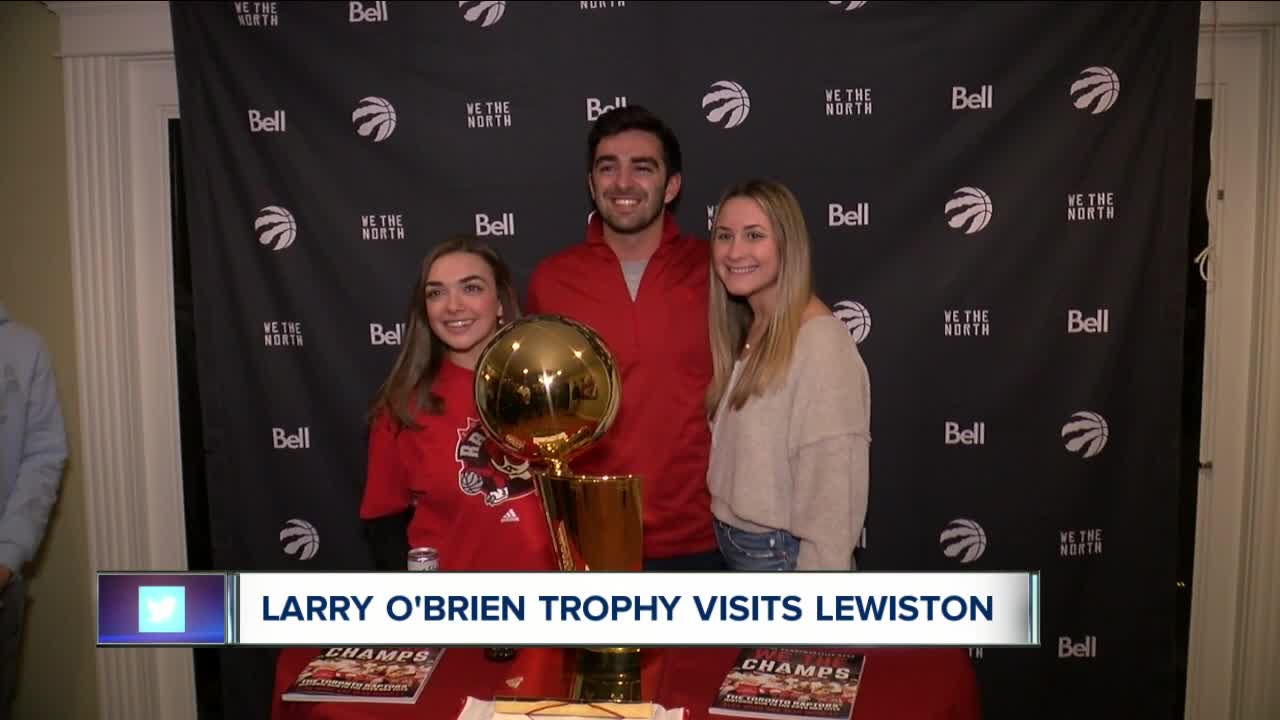 NBA championship trophy comes to Western New York