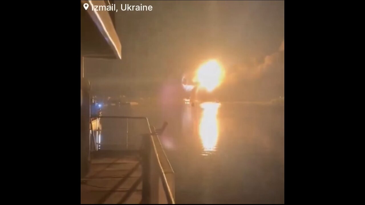 Russia drone strikes the port city of Izmail Ukraine